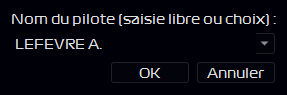 Fenêtre Pilote du relai