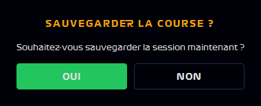 Rappel de sauvegarde